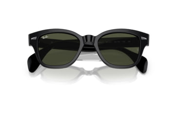 Image of Ray-Ban RB0880SF Sunglasses, Black Frame, Green Lens, Asian Fit, 53, RB0880SF-901-31-53