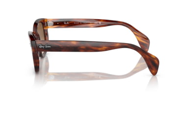Image of Ray-Ban RB0880SF Sunglasses, Striped Havana Frame, Clear Gradient Brown Lens, Asian Fit, 53, RB0880SF-954-51-53