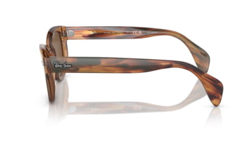 Image of Ray-Ban RB0880SF Sunglasses, Transparent Brown Frame, Brown Polarized Lens, Asian Fit, 53, RB0880SF-664057-53