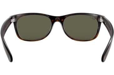Image of Ray-Ban RB2132 New Wayfarer Sunglasses, 55mm, Tortoise Frm, Crystal Green Lens, Polrizd 902-58-5518