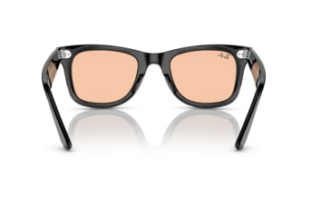 Image of Ray-Ban RB2140 Wayfarer Sunglasses, Black Frame, Pink Lens, Asian Fit, 52, RB2140F-601-4B-52