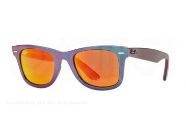 Image of Ray-Ban RB2140F Single Vision Prescription Sunglasses RB2140F-611169-52 - Lens Diameter 52 mm, Frame Color Metallic Oil