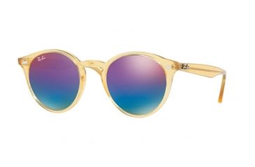 Image of Ray-Ban RB2180 Progressive Prescription Sunglasses RB2180-6277B1-49 - Lens Diameter 49 mm, Frame Color Shiny Yellow