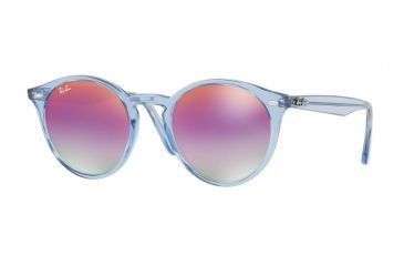 Image of Ray-Ban RB2180 Progressive Prescription Sunglasses RB2180-6278A9-49 - Lens Diameter 49 mm, Frame Color Shiny Light Blue