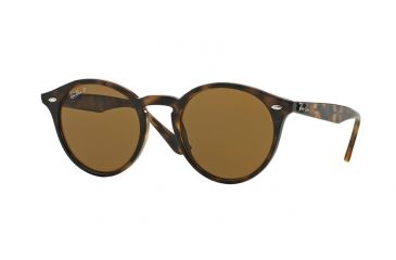 Image of Ray-Ban RB2180 Progressive Prescription Sunglasses RB2180-710-83-49 - Lens Diameter 49 mm, Frame Color Shiny Dark Havana