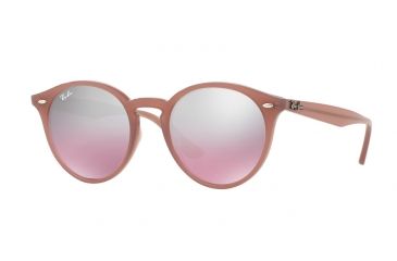Image of Ray-Ban RB2180F Sunglasses 62297E-49 - Opal Antique Pink Frame, Pink Mirror Silver Gradient Lenses