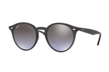 Image of Ray-Ban RB2180F Sunglasses 623094-49 - Opal Grey Frame, Violet Grad. Brown Mir. Silver Lenses