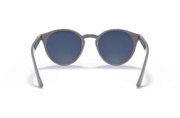 Image of Ray-Ban RB2180F Sunglasses - Womens, Dark Blue Lenses, Grey, 49, RB2180F-657780-49