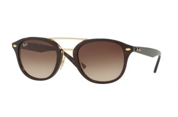 Image of Ray-Ban RB2183 Bifocal Prescription Sunglasses RB2183-122513-53 - Lens Diameter 53 mm, Frame Color Top Havana Brown/havana Brown