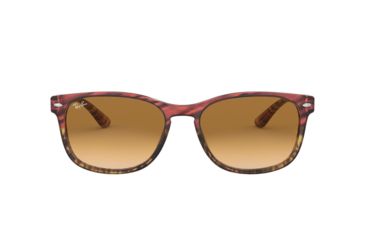Image of Ray-Ban RB2184 Bifocal Prescription Sunglasses, 57mm, Pink Gradient/Beige Striped, RB2184-125351-57-BI