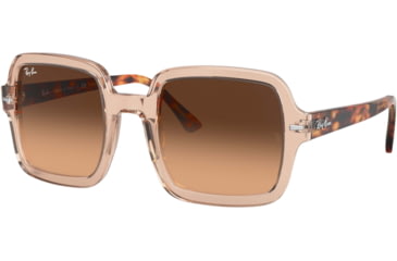 Image of Ray-Ban RB2188F Sunglasses 130143-53 - , Light Brown Gradient Black Lenses