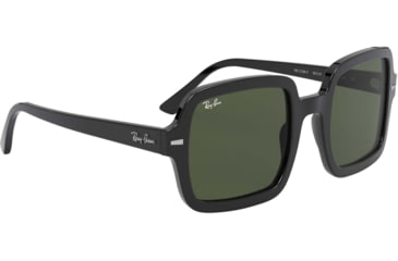 Image of Ray-Ban RB2188F Sunglasses, Black, G-15 Green, 53, RB2188F-901-31-53