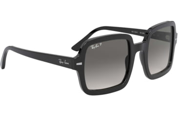 Image of Ray-Ban RB2188F Sunglasses, Black, Grey Gradient Dark Grey, 53, RB2188F-901-M3-53