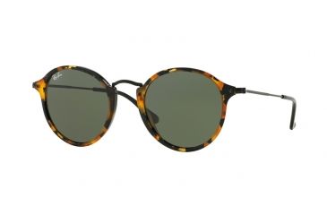 Image of Ray-Ban RB2447 Sunglasses 1157-52 - Spotted Black Havana Frame, Green Lenses