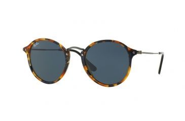 Image of Ray-Ban RB2447 Sunglasses 1158R5-52 - Spotted Blue Havana Frame, Grey Lenses
