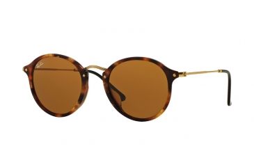 Image of Ray-Ban RB2447F Sunglasses 1160-52 - Spotted Brown Havana Frame, Brown Lenses