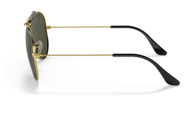 Image of Ray-Ban RB3138 Shooter Sunglasses, Legend Gold Frame, Green Lens, 58, RB3138-923931-58