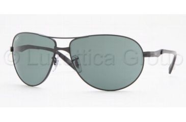 Image of Ray-Ban RB3393 Sunglasses 006/71-6414 - Matte Black Green
