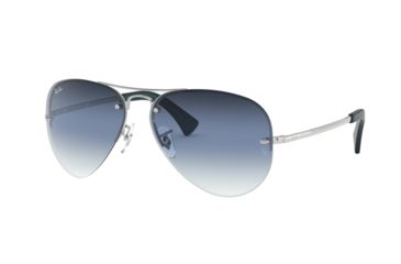Image of Ray-Ban RB3449 Progressive Prescription Sunglasses RB3449-91290S-59 - Lens Diameter 59 mm, Frame Color Silver