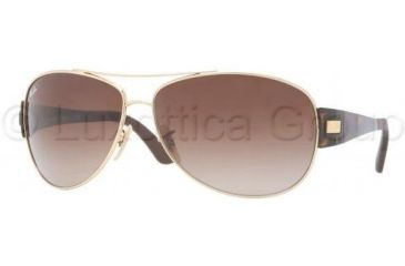 Image of Ray-Ban RB3467 Sunglasses 001/13-6313 - Arista Brown Gradient