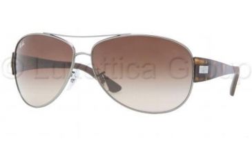 Image of Ray-Ban RB3467 Sunglasses 004/13-6313 - Gunmetal Brown Gradient
