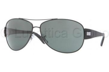 Image of Ray-Ban RB3467 Sunglasses 006/71-6313 - Matte Black Green