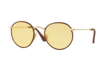 Image of Ray-Ban RB3475Q Bifocal Prescription Sunglasses RB3475Q-90424A-50 - Lens Diameter 50 mm, Frame Color Leather Light Brown