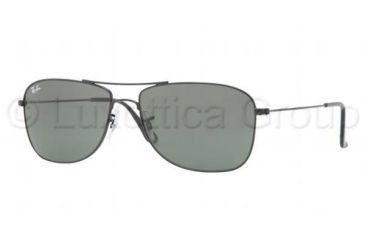 Image of Ray-Ban RB3477 Sunglasses 002-5916 - Black Frame, Crystal Green Lenses