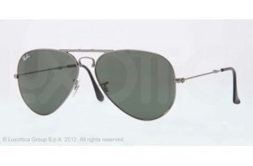 Image of Ray-Ban Folding Aviator RB3479 Sunglasses 004-5814 - Gunmetal Frame, Crystal Gray Lenses