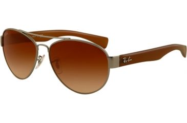 Image of Ray-Ban RB3491 Progressive Prescription Sunglasses RB3491-029-13-5615 - Lens Diameter 56 mm, Frame Color Matte Gunmetal