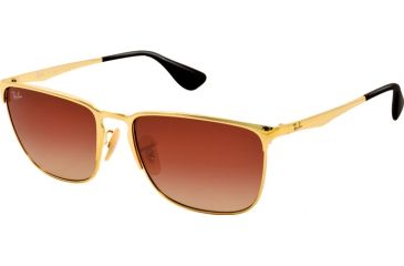 Image of Ray-Ban RB3508 Sunglasses 001/13-56 - Arista Frame, Brown Gradient Lenses