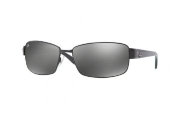 Image of Ray-Ban RB3512D Sunglasses 002/6G-62 - Black Frame, Grey Silver Mirror Lenses