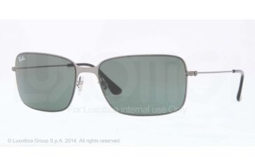 Image of Ray-Ban RB3514 Single Vision Prescription Sunglasses RB3514-147-71-58 - Lens Diameter 58 mm, Frame Color Sad Demi Glos Gunmetal