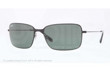 Image of Ray-Ban RB3514 Single Vision Prescription Sunglasses RB3514-153-71-58 - Lens Diameter 58 mm, Frame Color Sand Demi Glos Black