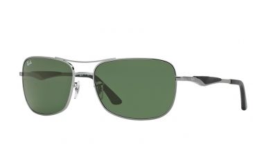 Image of Ray-Ban RB3515 Progressive Prescription Sunglasses RB3515-004-71-61 - Lens Diameter 61 mm, Frame Color Gunmetal