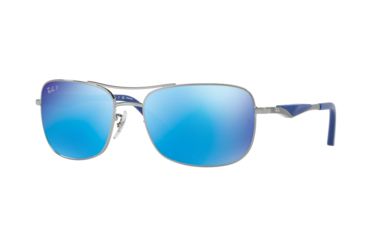 Image of Ray-Ban RB3515 Progressive Prescription Sunglasses RB3515-004-9R-61 - Lens Diameter 61 mm