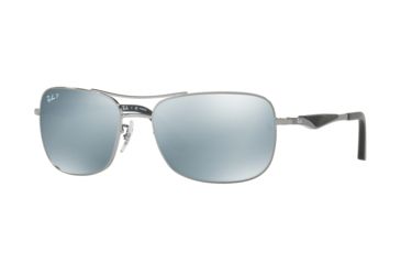 Image of Ray-Ban RB3515 Progressive Prescription Sunglasses RB3515-004-Y4-61 - Lens Diameter 61 mm, Frame Color Gunmetal