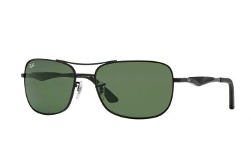 Image of Ray-Ban RB3515 Progressive Prescription Sunglasses RB3515-006-9A-58 - Lens Diameter 58 mm, Frame Color Matte Black