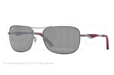 Image of Ray-Ban RB3515 Progressive Prescription Sunglasses RB3515-029-6G-58 - Lens Diameter 58 mm, Frame Color Matte Gunmetal
