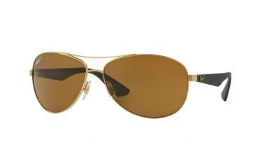Image of Ray-Ban RB3526 Progressive Prescription Sunglasses RB3526-112-83-63 - Lens Diameter 63 mm, Frame Color Matte Gold