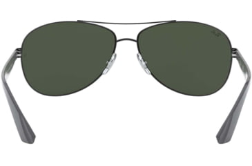 Image of Ray-Ban RB3527 Sunglasses 006/71-61 - Matte Black Frame, Grey Green Lenses
