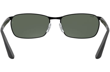 Image of Ray-Ban RB3534 Sunglasses 002-59 - Black Frame, Green Lenses