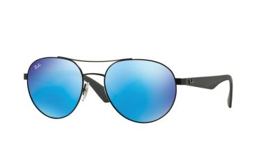 Image of Ray-Ban RB3536 Progressive Prescription Sunglasses RB3536-006-55-55 - Lens Diameter 55 mm, Frame Color Matte Black