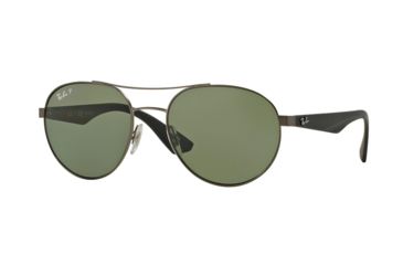 Image of Ray-Ban RB3536 Progressive Prescription Sunglasses RB3536-029-9A-55 - Lens Diameter 55 mm, Frame Color Matte Gunmetal