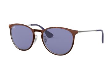 Image of Ray-Ban RB3539 Sunglasses 913476-54 - Havana Frame, Dark Violet Lenses