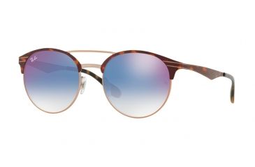 Image of Ray-Ban RB3545 Single Vision Prescription Sunglasses, 51mm, Copper On Top Havana, RB3545-9074X0-51-SV