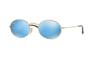 Image of Ray-Ban RB3547N Single Vision Prescription Sunglasses RB3547N-001-9O-48 - Lens Diameter 48 mm, Frame Color Gold