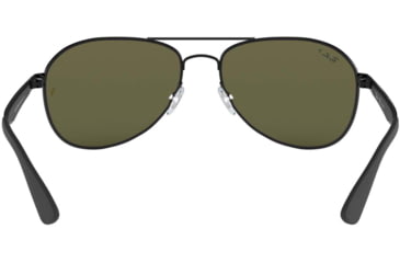 Image of Ray-Ban RB3549 Sunglasses 006/9A-61 - Matte Black Frame, Polar Green Lenses