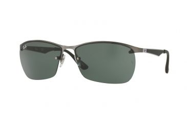 Image of Ray-Ban RB3550 Sunglasses 029/71-64 - Matte Gunmetal Frame, Green Lenses