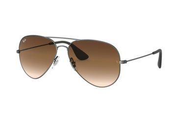 Image of Ray-Ban RB3558 Single Vision Prescription Sunglasses, 58mm, Matte Black Antique, RB3558-913913-58-SV